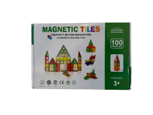 Magnetic Tiles 100-Piece Building Set